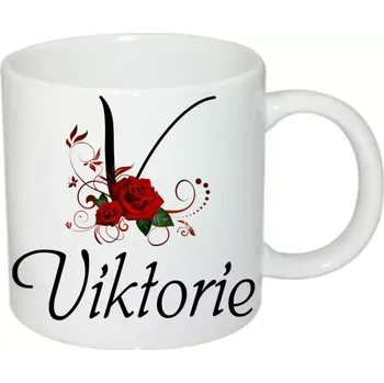 Viktorie hrnek se jménem (hrneček s dámským jménem )