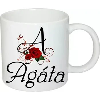 Agáta hrnek se jménem (hrneček s dámským jménem )