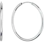 Stříbrné náušnice kruhy 61005