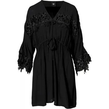 Dámská halenka Tunika NU Denmark 7617-26 černá s krajkou Velikost: 34