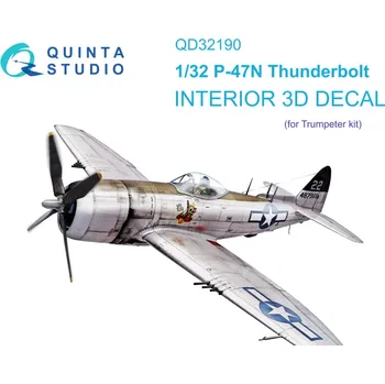 Plastikový model Quinta studio 1/32 P-47N Thunderbolt 3D-Print.&col.Int. (TRUMP)