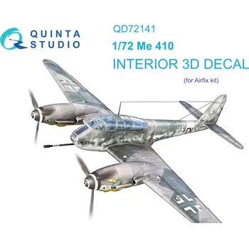 Plastikový model Quinta studio 1/72 Me 410 3D-Print.&col. Interior (AIRF)