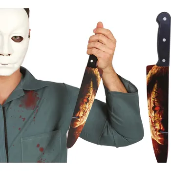 Party dekorace Guirca Nůž - Sériový vrah 37 cm