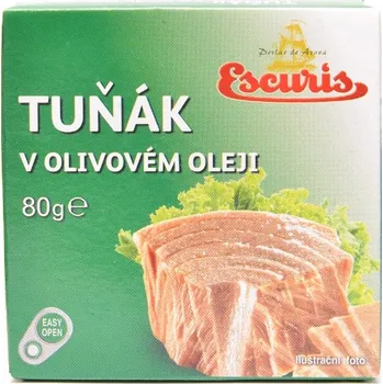 Hotové jídlo Escuris Tuňák v olivovém oleji ESCURIS 80g