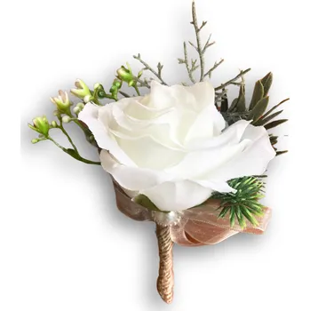 Svatební dekorace Lean Svatební pírko - Romantic bílé 1 ks