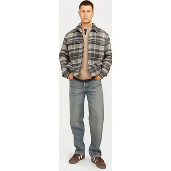 Pánské oblečení Jack & Jones Bunda pro přechodné období Russel 12259393 Béžová Relaxed Fit S