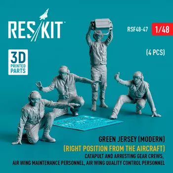 Plastikový model Reskit 1/48 Green jersey (Modern) Catapult and Arresting