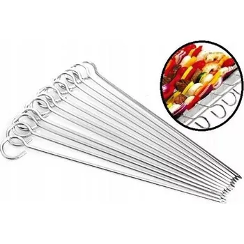 Sada grilovacích jehel na špíz 30cm, 12ks