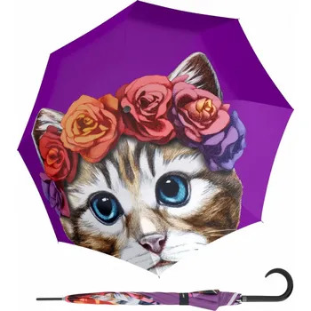 Deštník Doppler Modern Art Long AC Little Beauty - holový vystřelovací deštník