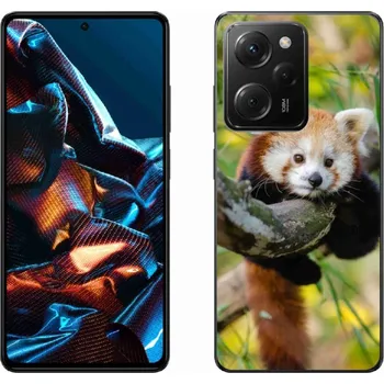 Pouzdro na mobilní telefon Gelový kryt mmCase na Xiaomi Poco X5 Pro 5G - panda červená