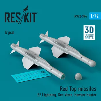 Plastikový model Reskit 1/72 Red Top missiles (2 pcs.)