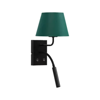 Nástěnné svítidlo Eltap Moderní nástěnná lampička Vespillo 2A, 18x26x38cm zelená/zlatá