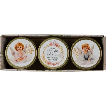 Svíčka Dárkové balení svíček v krabičce 3ks - Jsi můj anděl