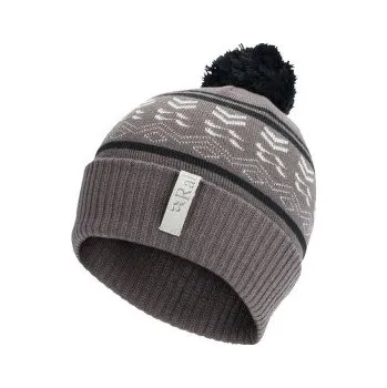 Čepice Rab Khroma Bobble Beanie Black/Graphene černá