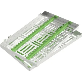 Kazeta přesmyku ASA Kazeta do autoklávu 288x182x34mm pro 20 nástrojů Barva: zelená