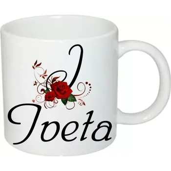 Iveta hrnek se jménem (hrneček s dámským jménem )