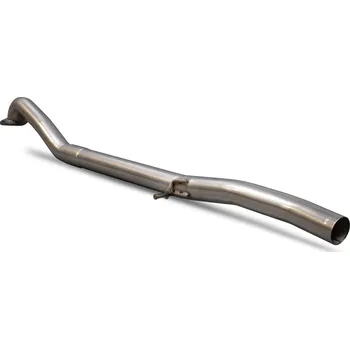 Zadní tlumič to cat-back upgrade (non-resonated) Scorpion pro Ford Fiesta Ecoboost 1,0T 100,125 & 140 PS stříbrná