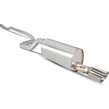 Non-resonated cat-back výfuk Scorpion pro Opel Corsa D 1,4 Turbo Black Edition Daytona stříbrná