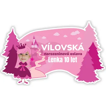 Party nádobí Personal Personalizovaná podložka pod tanier - Ružové narodeniny