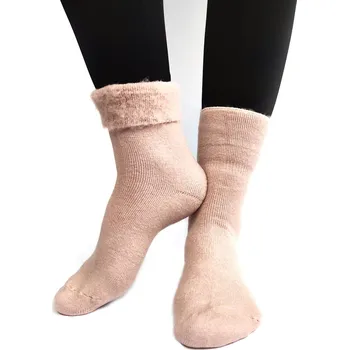 Dámské ponožky Dámské vlněné ponožky starorůžové, VELIKOST 39 - 42
