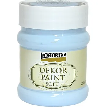 Speciální výtvarná barva Dekor Paint - křídová vintage barva 230ml - ledová modrá