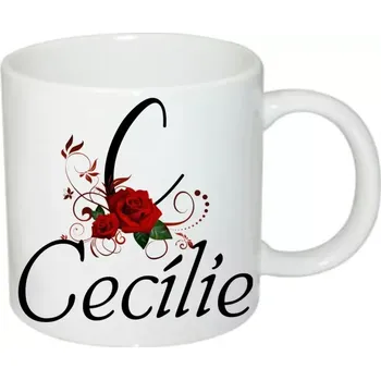 Cecílie hrnek se jménem (hrneček s dámským jménem )