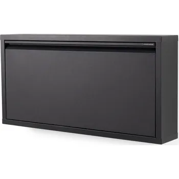 Botník Černý kovový výklopný botník 75x37,5x12,5 cm Billy – Spinder Design ID_1616616