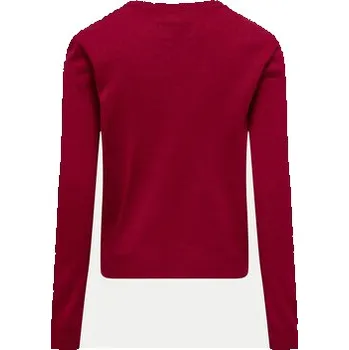 Dámský svetr Kids ONLY Svetr Xmas 15331289 Červená Relaxed Fit 158_164