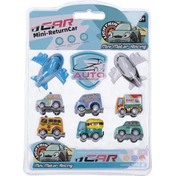 autíčko Wiky Vehicles Dopravní prostředky set 8 ks 7 cm