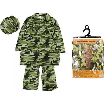 Karnevalový kostým Set karneval - voják M 110-120 cm