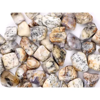 Drahý kámen Magieprirody.cz Tromlovaný kámen Opál dendritický XL velikost 35 - 50 mm - Brazílie #645 Množství: 1ks