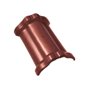 BRAMAC Hřebenáč vyrovnávací drážkový HO dvouhrdlý glazura červenohnědá