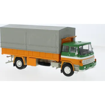 autíčko LIAZ 100.05 valník s plachtou - Zelená/Šedá 1:43 Premium ClassiXXs