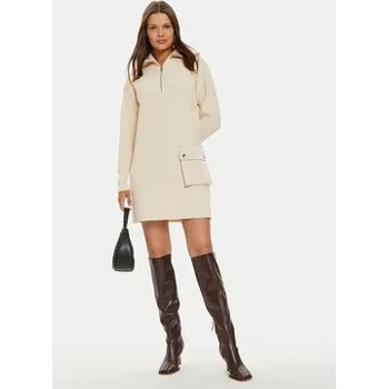 Dámské šaty Liu Jo Úpletové šaty WF4228 MS99E Béžová Regular Fit L