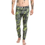 Pánské termo kalhoty Meatfly Sloan zelená/limetková L