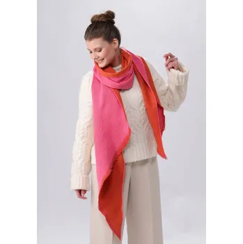 Šála Šála Fraas 642009 růžovo oranžová asymetrická Velikost: Univerzální