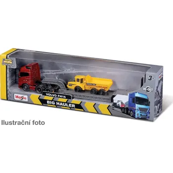 RC model auta Maisto - Mini pracovní stroje, Sada velkého tahače, assort - expresní doprava