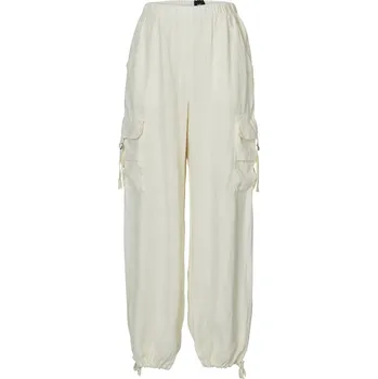 Dámské kalhoty Kalhoty Nu Denmark 8000-10 krémové cargo lněné Velikost: 36