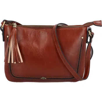 Kabelka Dámská kožená crossbody kabelka hnědá - Katana Sinula hnědá