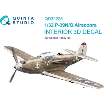 Plastikový model Quinta studio 1/32 P-39Q/N Airacobra 3D-Print.&col.Int. (SP.H.)