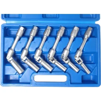 Klíč QUATROS QS20377 Nástrčné kloubové klíče na svíčky, 8-16 mm, sada 6 ks