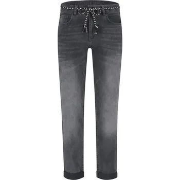 Dámské kalhoty Kalhoty Para Mi Bobby 127091-101 antracitové volné džíny Velikost: 44