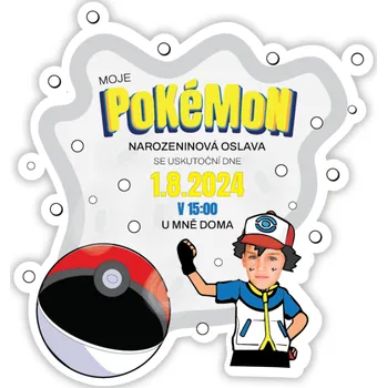 Party nádobí Personal Personalizované pozvánky 6 ks - Pokémon