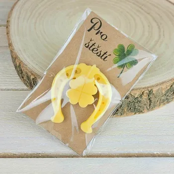 Svíčka Podkova pro štěstí z včelího vosku