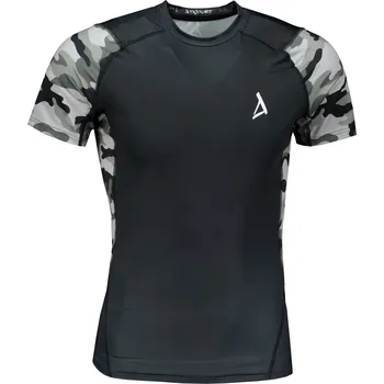 Pánské tričko Pánské funkční kompresní tričko s krátkým rukávem premium ALTISPORT VOJ/ALM038TR04 ŠEDÁ XL