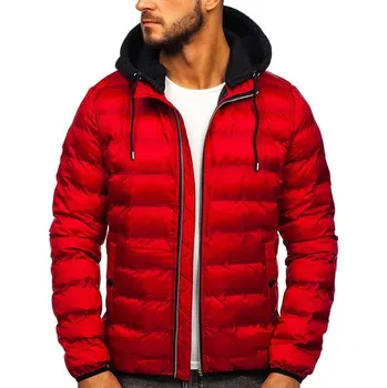 Pánský kabát Červená pánská přechodová bunda Bolf 5332 - M