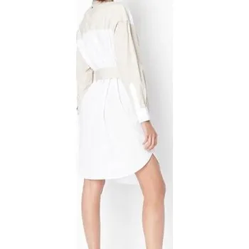 Dámské šaty Armani Exchange Každodenní šaty 3RYA22 YNWQZ 71AG Bílá Regular Fit XS