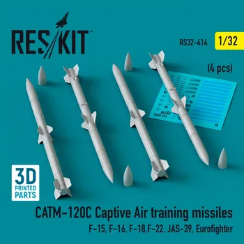 Plastikový model Reskit 1/32 CATM-120C Captive air train.missiles (4 pcs.)