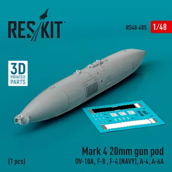 Plastikový model Reskit 1/48 Mark 4 20mm gun pod