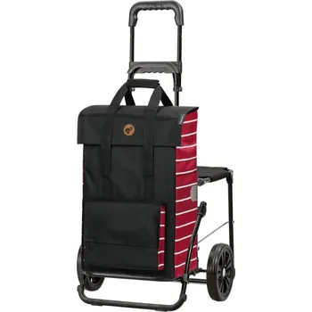 Nákupní taška Nákupní taška na kolečkách Andersen Komfort Shopper Jella červená